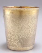 A 17TH CENTURY GERMAN SILVER-GILT BEAKER