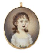 A DOUBLE-SIDED PORTRAIT MINIATURE AND MOURNING PENDANT