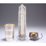 JUDAICA: THREE PIECES OF SILVER