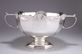 A GEORGE V LARGE SILVER BOWL