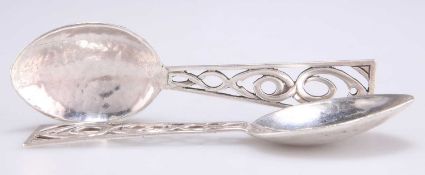 TWO ARTS AND CRAFTS SILVER SPOONS