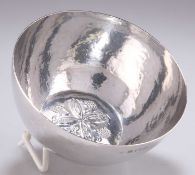 AN ARTS AND CRAFTS SILVER BOWL