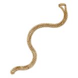 A 19TH CENTURY FANCY LINK CHAIN NECKLACE