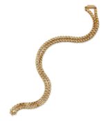 A 19TH CENTURY FANCY LINK CHAIN NECKLACE