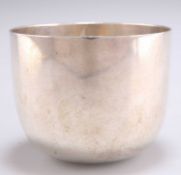 A VICTORIAN SILVER LARGE TUMBLER CUP