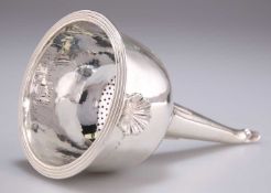 A GEORGE IV SILVER WINE FUNNEL