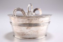 A VICTORIAN SCOTTISH SILVER BUTTER DISH