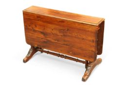 AN UNUSUAL 19TH CENTURY YEW WOOD SUTHERLAND TABLE