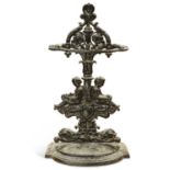 A VICTORIAN CAST IRON STICK STAND