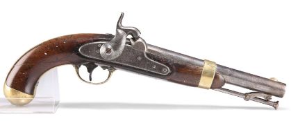 AN AMERICAN MODEL 1842 PERCUSSION CAP CAVALRY PISTOL