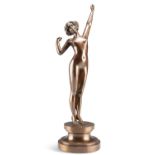 AN ART DECO STYLE BRONZE OF A NUDE