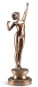 AN ART DECO STYLE BRONZE OF A NUDE