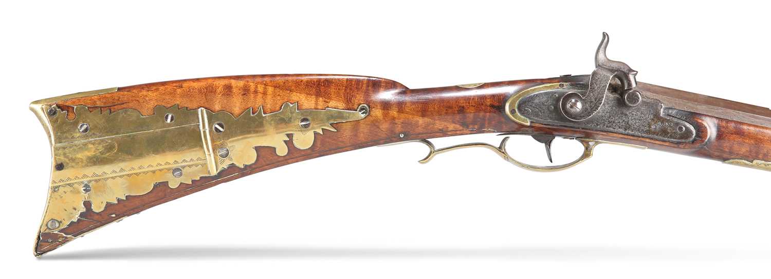 A PERCUSSION KENTUCKY MUSKET