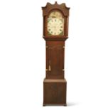 A 19TH CENTURY MAHOGANY AND OAK 30-HOUR LONGCASE CLOCK, SIGNED JOSH WOOD, KINGS CROSS