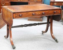 A REGENCY INLAID ROSEWOOD SOFA TABLE