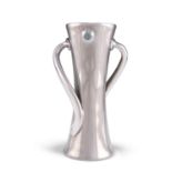 A LIBERTY & CO TUDRIC PEWTER TWO-HANDLED VASE, DESIGNED BY ARCHIBALD KNOX