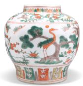 A CHINESE FAMILLE VERTE VASE