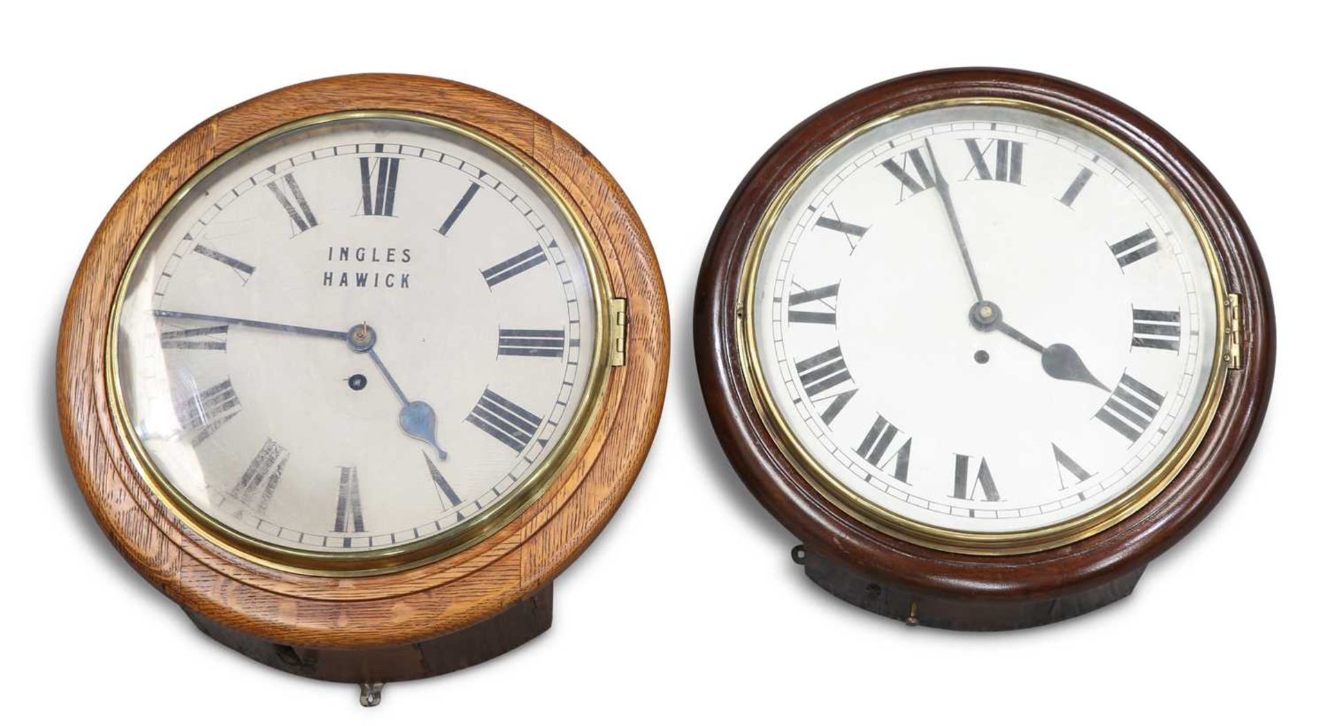 TWO 19TH CENTURY WALL CLOCKS