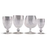 A COLLECTION OF WATERFORD COLLEEN PATTERN DRINKING GLASSES