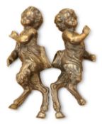 A PAIR OF BRONZE FIGURES OF PUTTI