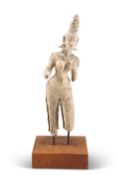 AN INDIAN TERRACOTTA FIGURE OF THE GODDESS PARVATI