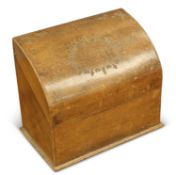 AN EDWARDIAN TOOLED LEATHER CORRESPONDENCE BOX