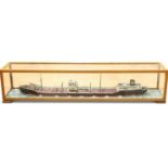 A CASED SHIP DIORAMA OF M/T FERNCASTLE