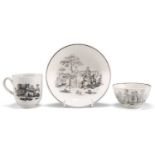 THREE PIECES OF WORCESTER, CIRCA 1760