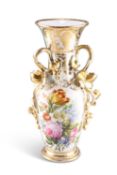 A FRENCH PORCELAIN VASE, MID-19TH CENTURY