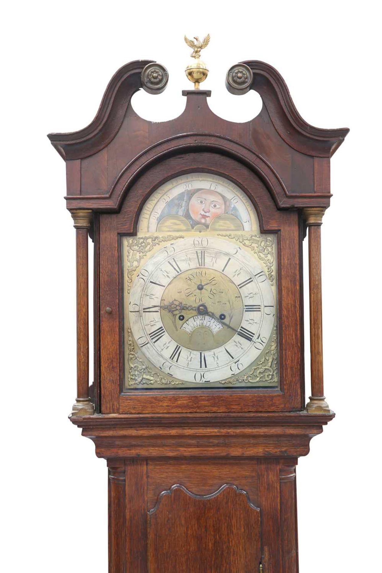 A GEORGE III OAK EIGHT-DAY LONGCASE CLOCK, SIGNED THOMAS LISTER, LUDDENDEN - Bild 2 aus 6