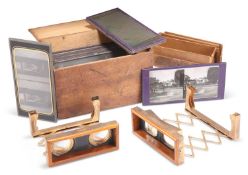 TWO LATE VICTORIAN 'J. DAY' PORTABLE STEREOSCOPES