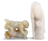 TWO JADE CARVING