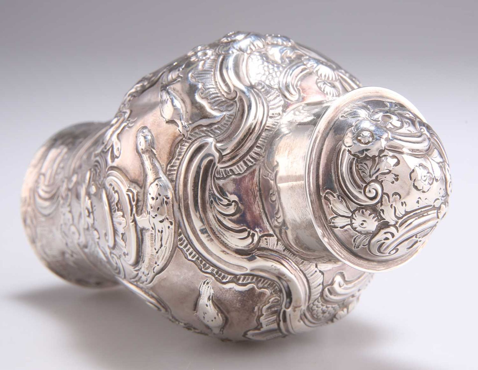 A GEORGE II SILVER CADDY - Image 3 of 4