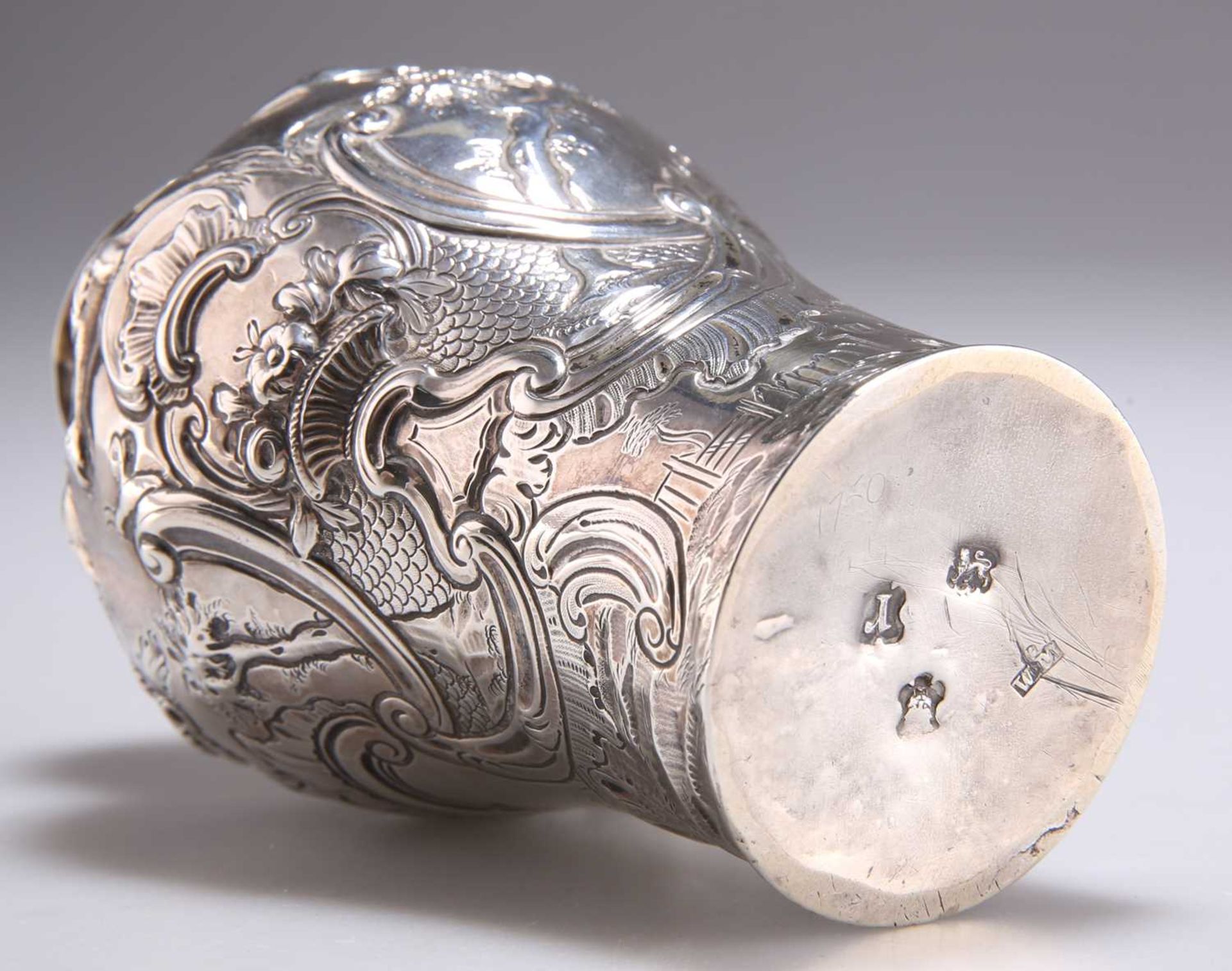 A GEORGE II SILVER CADDY - Image 4 of 4