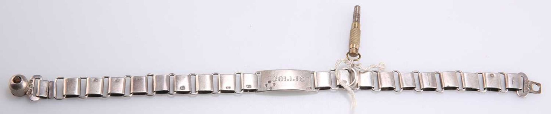 A VICTORIAN SILVER DOG COLLAR - Image 2 of 3