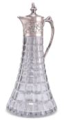 AN ELIZABETH II SILVER JUBILEE LIMITED EDITION SILVER-MOUNTED CLARET JUG