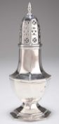 A GEORGE V SILVER SUGAR CASTER