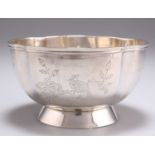 A CHINESE EXPORT SILVER BOWL