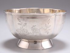 A CHINESE EXPORT SILVER BOWL