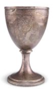 A GEORGE III SCOTTISH SILVER GOBLET