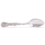 A TIFFANY & CO STERLING SILVER TURKEY PATTERN STUFFING SPOON