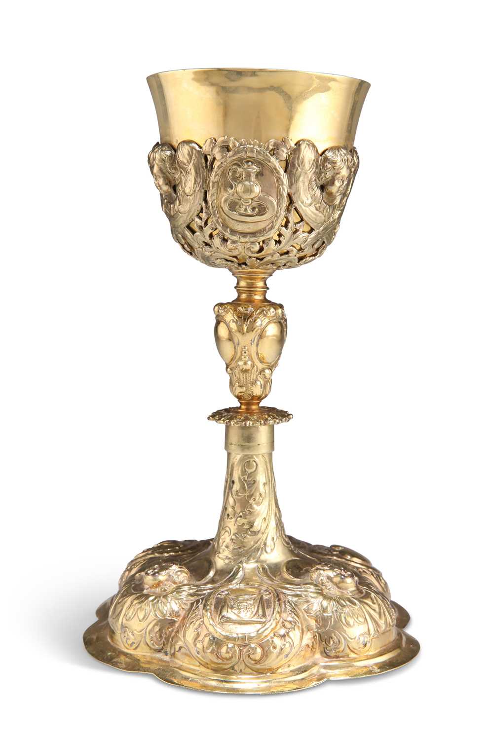 A GERMAN SILVER-GILT CHALICE