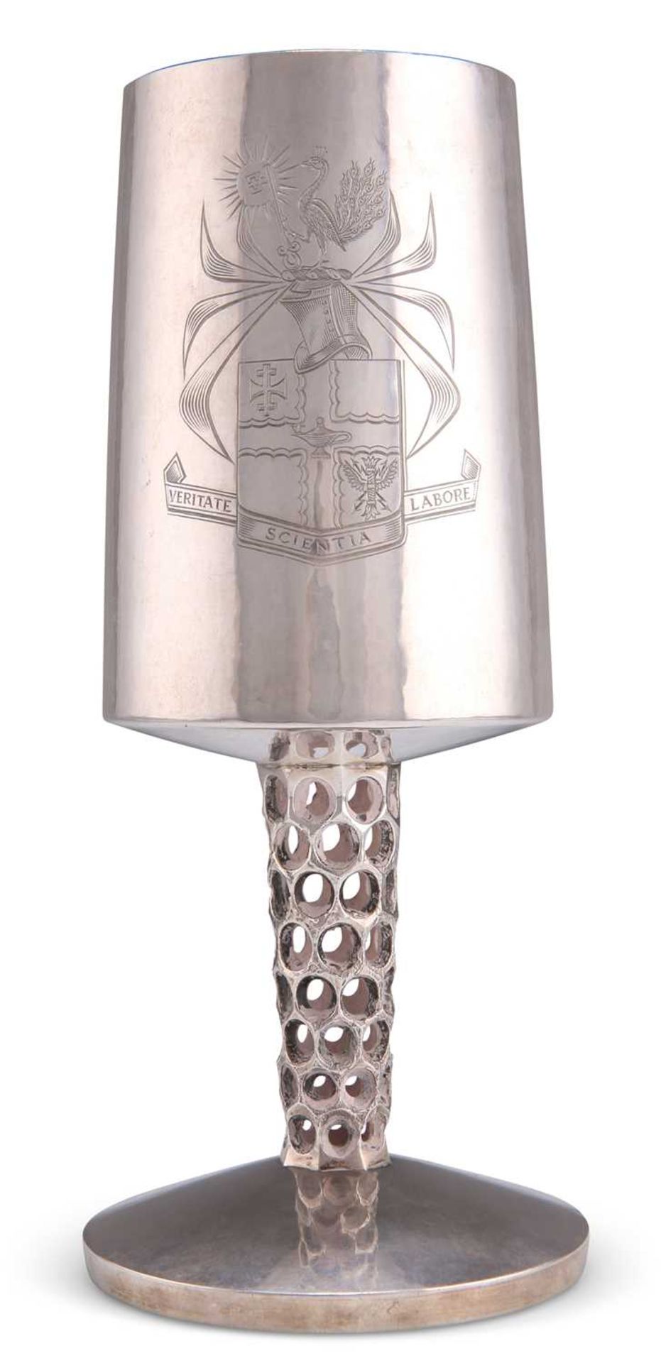 AN ELIZABETH II SILVER GOBLET