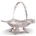 A CONTINENTAL SILVER FRUIT BASKET