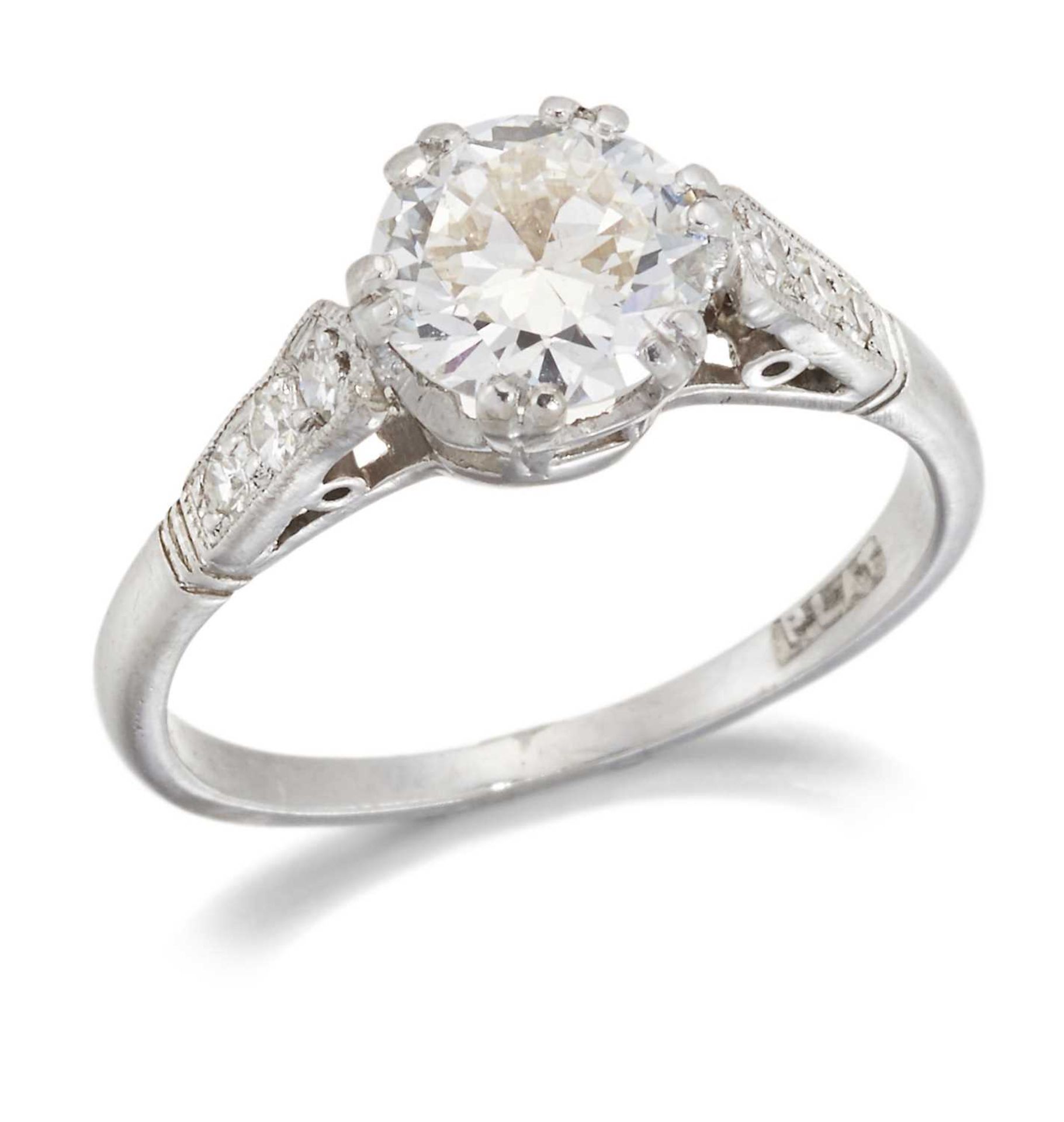 A SOLITAIRE DIAMOND RING