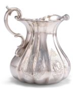 A VICTORIAN SILVER CREAM JUG