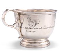 A GEORGE VI SILVER CHRISTENING CUP