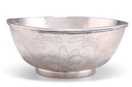 A CHINESE EXPORT SILVER BOWL