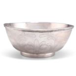 A CHINESE EXPORT SILVER BOWL