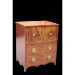 A GEORGE III MAHOGANY NIGHTSTAND